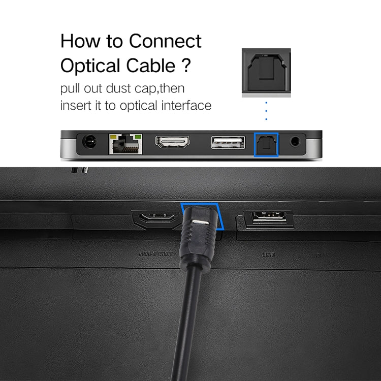 EMK 1m OD4.0mm Toslink Male to Male Digital Optical Audio Cable