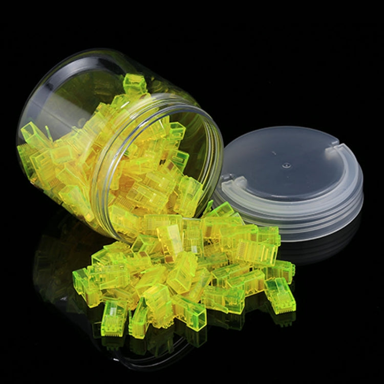 100 PCS Anpwoo Amp01 RJ45 Connector Modular Plug, 100 PCS (Yellow), 100 PCS (Blue), 100 PCS (Orange)