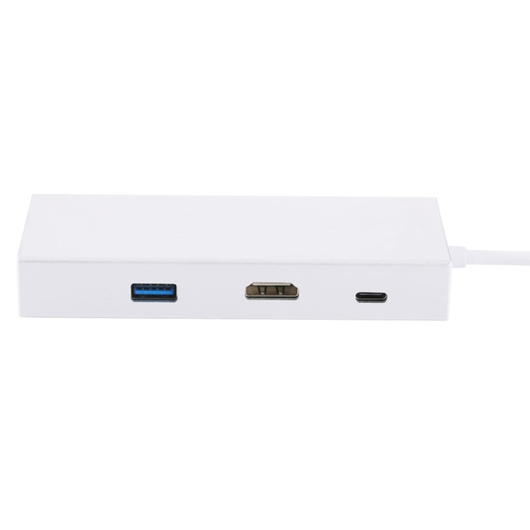 USB-C to HDMI, RJ45, 2x USB 3.0, SD & Micro SD Card Reader Adapter HUB with USB-C Charging for MacBook, MacBook Pro, Huawei MateBook