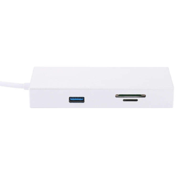 USB-C to HDMI, RJ45, 2x USB 3.0, SD & Micro SD Card Reader Adapter HUB with USB-C Charging for MacBook, MacBook Pro, Huawei MateBook