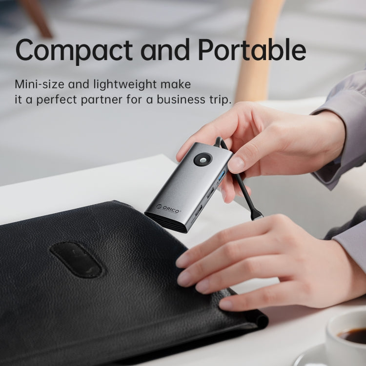 ORICO PW11-5P Type-C / USB-C 5-in-1 5Gbps Multifunction Docking Station(Dark Gray)