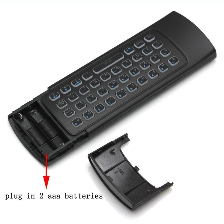 MX3-L White Backlit Version 2.4GHz Fly Air Mouse Wireless Keyboard Remote Control, White Backlit Version