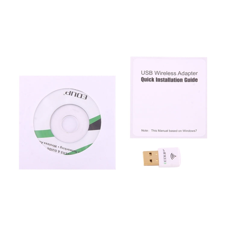 EDUP EP-AC1619 Mini Wireless USB 600Mbps 2.4G / 5.8Ghz 150M+433M Dual Band WiFi Network Card for Nootbook / Laptop / PC(White)