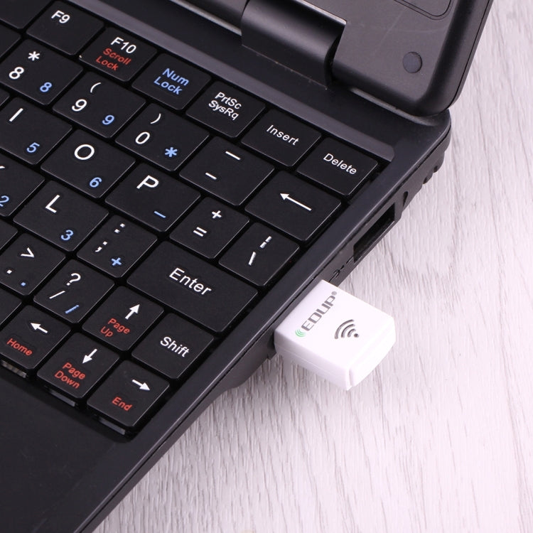 EDUP EP-AC1619 Mini Wireless USB 600Mbps 2.4G / 5.8Ghz 150M+433M Dual Band WiFi Network Card for Nootbook / Laptop / PC(White)