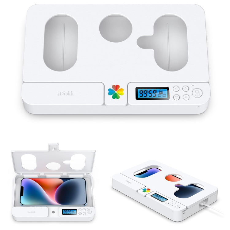 Self-discipline Smart Phone Lock Timing Box (White)