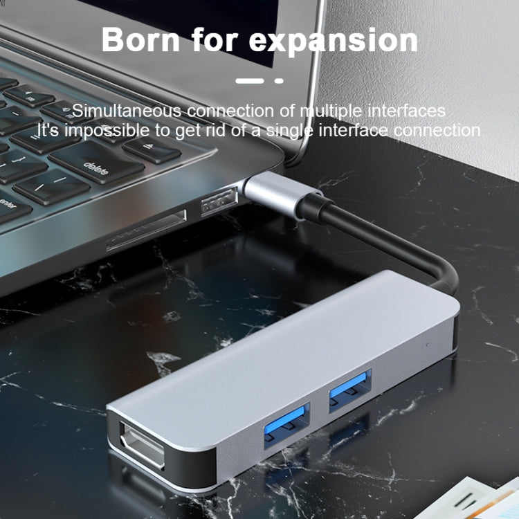 2011N 3 In 1 USB 3.0 x2  HDMI Multi-function Type-C / USB-C HUB Docking Station