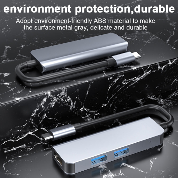 2011N 3 In 1 USB 3.0 x2  HDMI Multi-function Type-C / USB-C HUB Docking Station