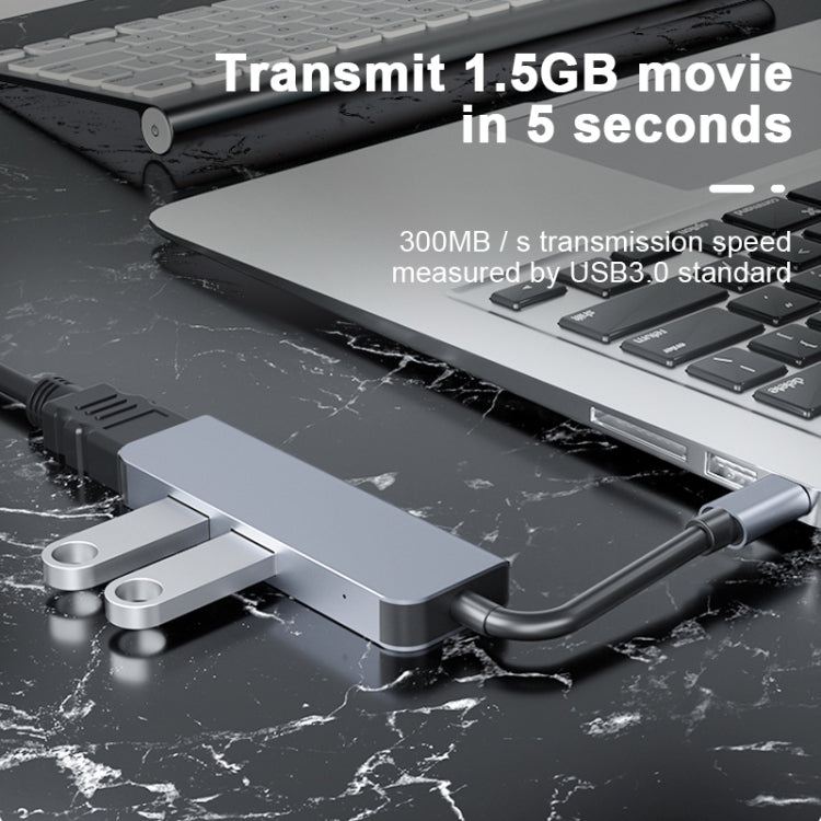 2011N 3 In 1 USB 3.0 x2  HDMI Multi-function Type-C / USB-C HUB Docking Station
