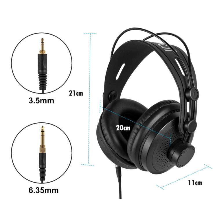 Yanmai D68 Recording Monitor Headphone (Black Blue)