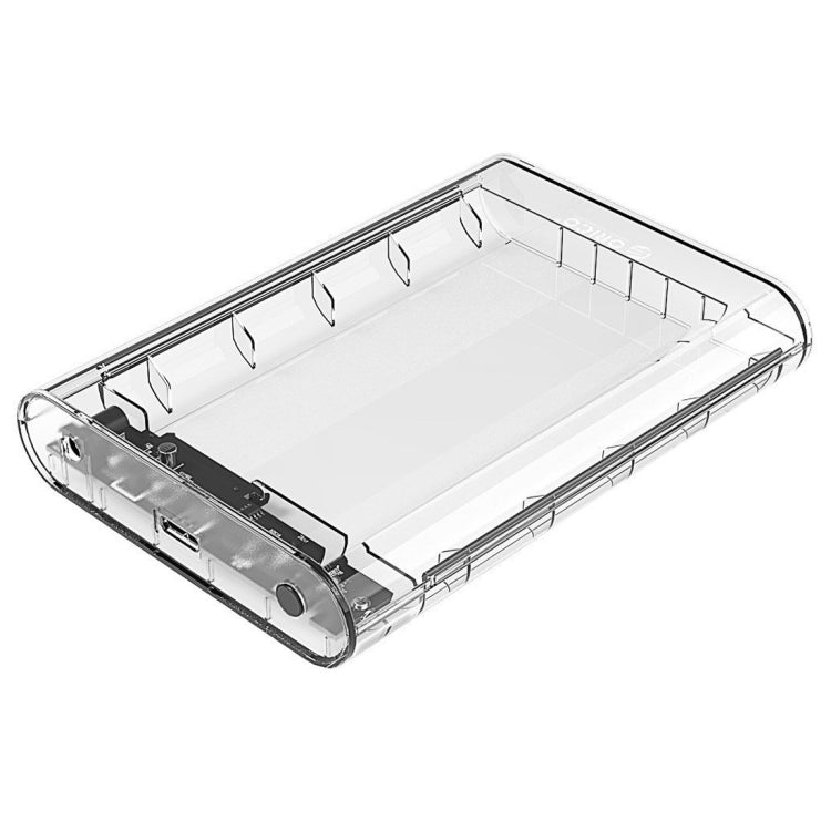ORICO 3139U3 3.5 inch SATA HDD USB 3.0 Micro B External Hard Drive Enclosure Storage Case(Transparent)