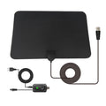 AN-1003 5dBi/25dBi Indoor HDTV Antenna, VHF170-230/UHF470-862MHz(Black)