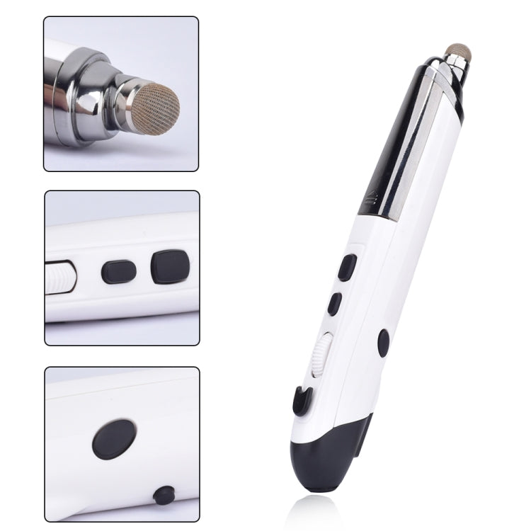 PR-08 6-keys Smart Wireless Optical Mouse with Stylus Pen & Laser Function, Laser Function White, Laser Function Black, Laser Function Grey, Laser Function Blue, Laser Function Red