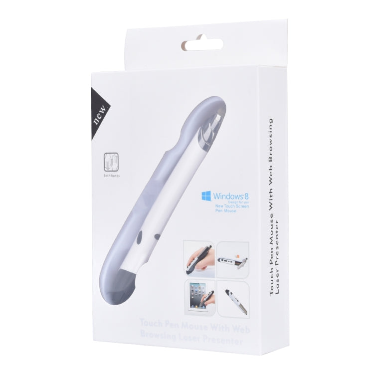 PR-08 6-keys Smart Wireless Optical Mouse with Stylus Pen & Laser Function, Laser Function White, Laser Function Black, Laser Function Grey, Laser Function Blue, Laser Function Red