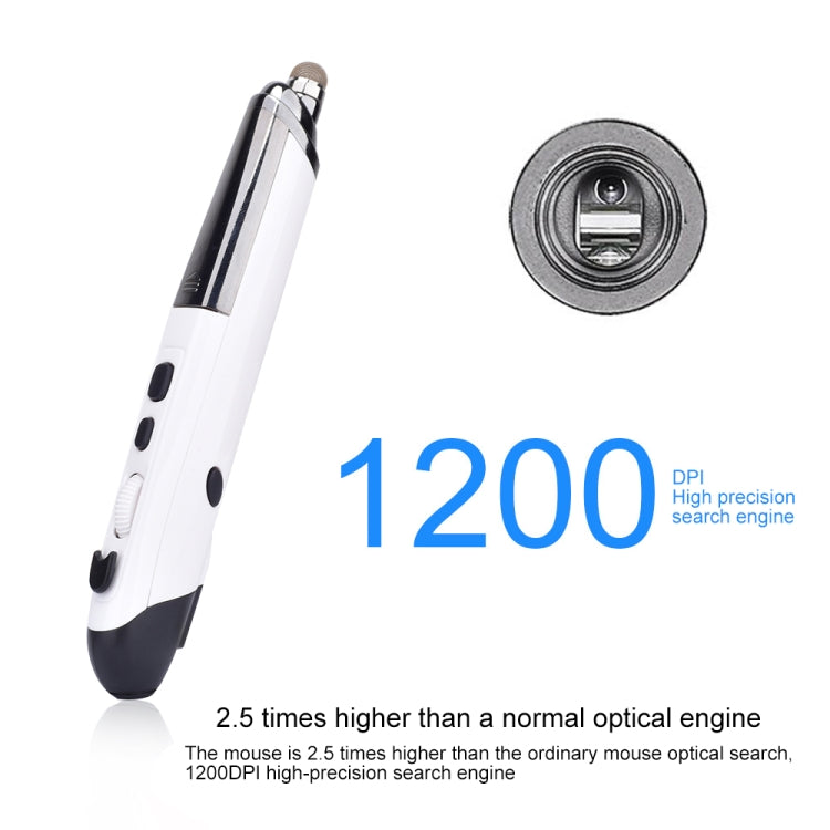 PR-08 6-keys Smart Wireless Optical Mouse with Stylus Pen & Laser Function, Laser Function White, Laser Function Black, Laser Function Grey, Laser Function Blue, Laser Function Red