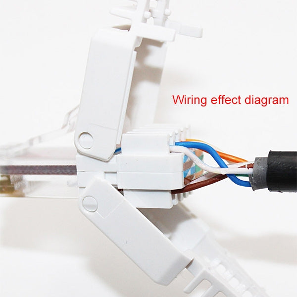 Tool-free Crimping RJ-45 Connector Modular Plug, Short Version Cat5e, Cat5e
