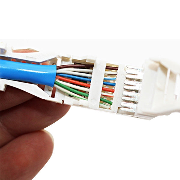 Tool-free Crimping RJ-45 Connector Modular Plug, Short Version Cat5e, Cat5e