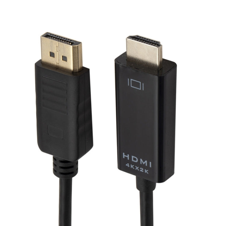 4K x 2K DP to HDMI Converter Cable, Cable Length: 1.8m(Black)