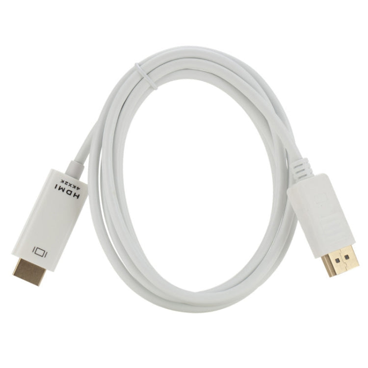 4K x 2K DP to HDMI Converter Cable, Cable Length: 1.8m(White)