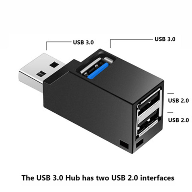 Portable Mini 2 x USB 2.0  1 x USB 3.0 HUB with Lanyard