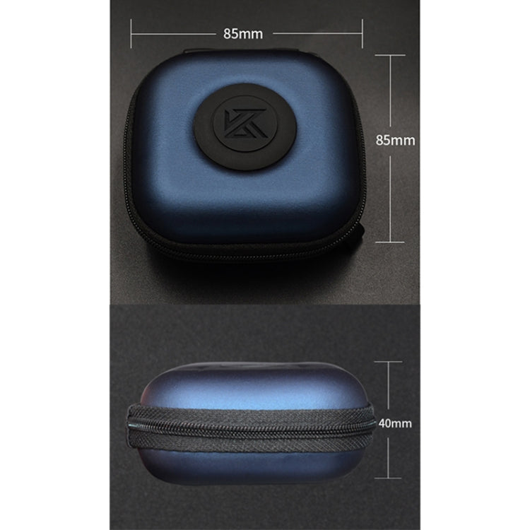 KZ Data Wire Charger Earphone Portable PU Receiving Case(Black)