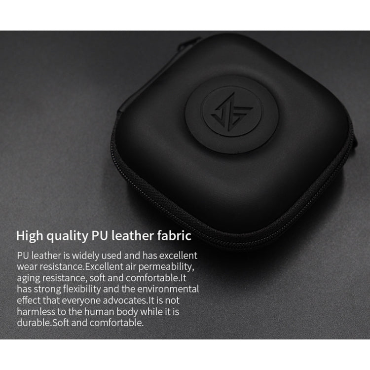 KZ Data Wire Charger Earphone Portable PU Receiving Case(Black)