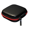 KZ Data Wire Charger Earphone Portable Carbon Fibre Texture Receiving Case(Black)