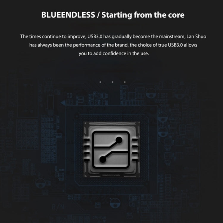 Blueendless U23Q SATA 2.5 inch Micro B Interface HDD Enclosure with Micro B to USB Cable, Support Thickness: 15mm or less