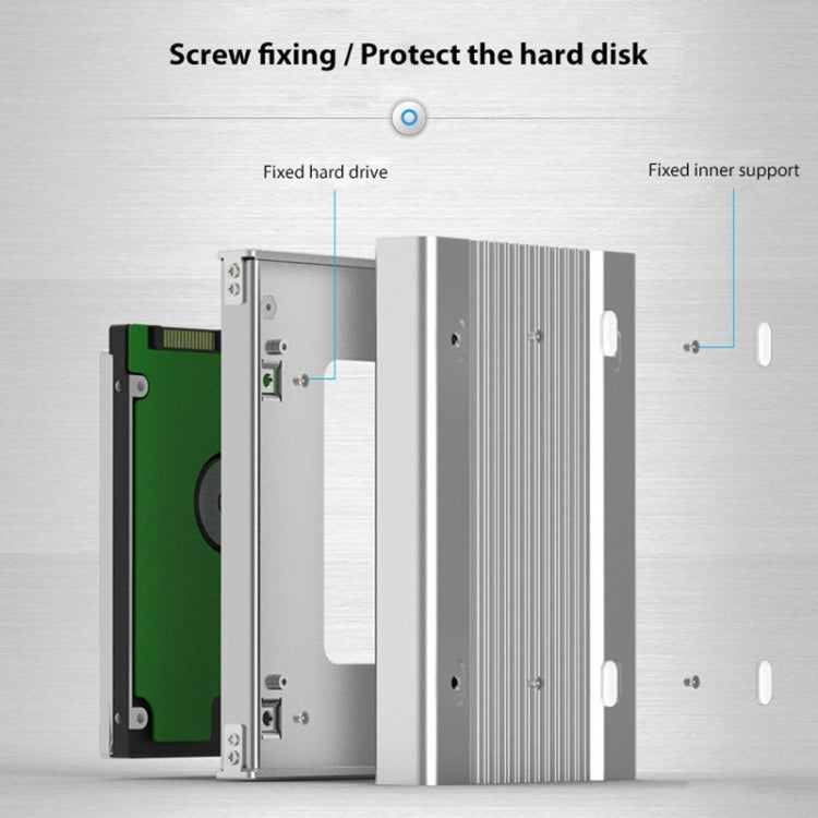 Blueendless U23Q SATA 2.5 inch Micro B Interface HDD Enclosure with Micro B to USB Cable, Support Thickness: 15mm or less