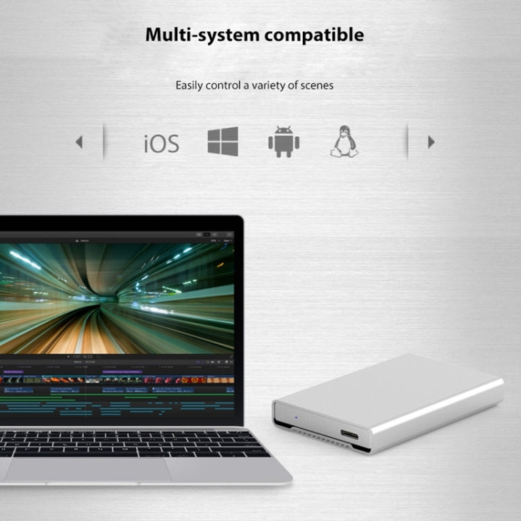 Blueendless U23Q SATA 2.5 inch Micro B Interface HDD Enclosure with Micro B to USB Cable, Support Thickness: 15mm or less