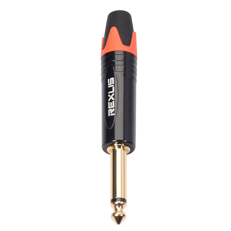10 PCS TC202 6.35mm Gold-plated Mono Sound Welding Audio Adapter Plug