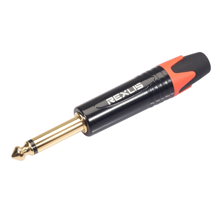 10 PCS TC202 6.35mm Gold-plated Mono Sound Welding Audio Adapter Plug
