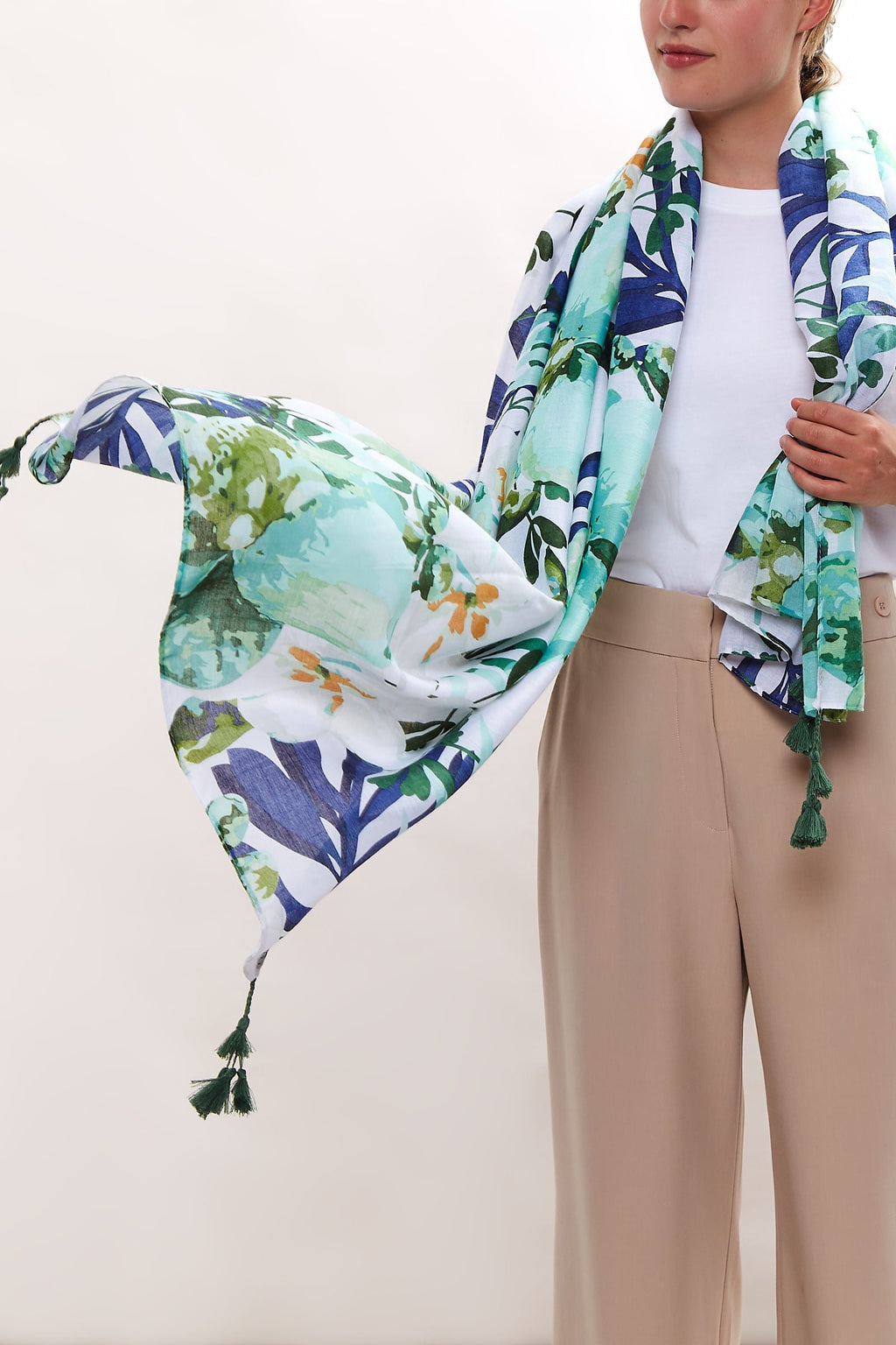 Louche Peony Printed Scarf
