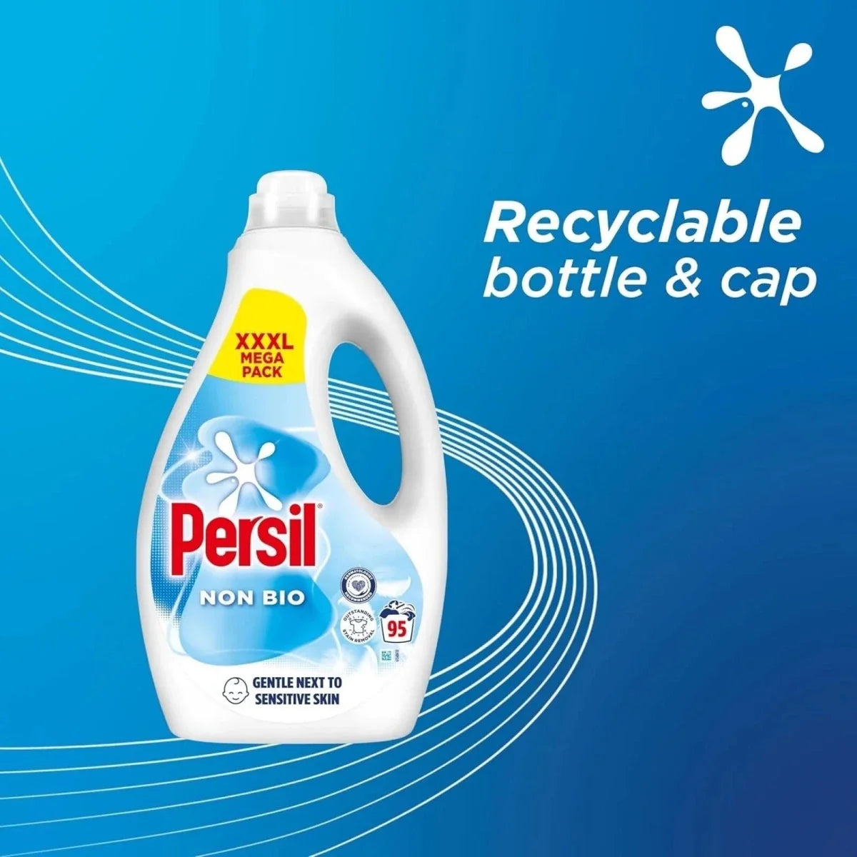 Persil Non Bio Liquid Laundry Detergent 95 Washes 2.5 L