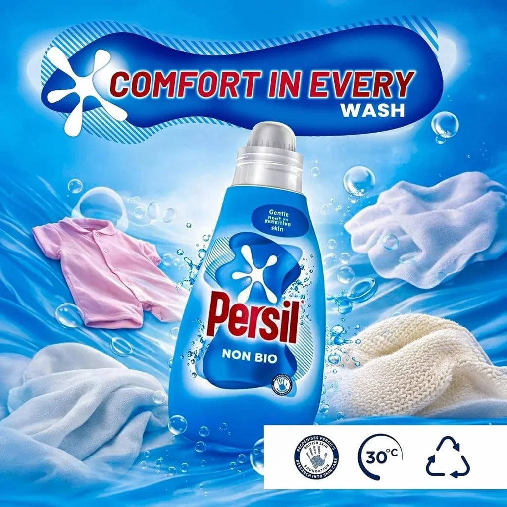 Persil Non Bio Liquid Laundry Detergent 24 Washes 648 ml