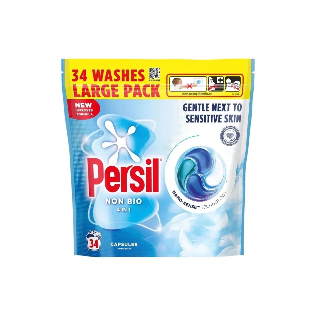 Persil Non Bio 4 in 1 Laundry Capsules 34 Washes