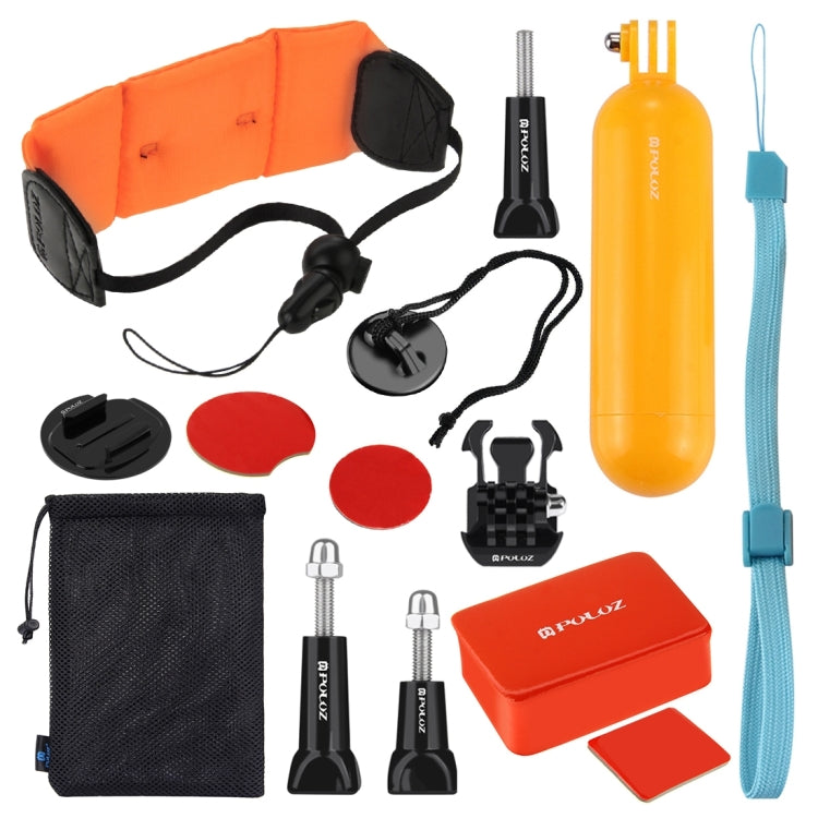 PULUZ 14-in-1 Surfing Accessories Kit: Bobber, Floaty Sponge, Mounts, Straps, Storage for GoPro & Action Cameras