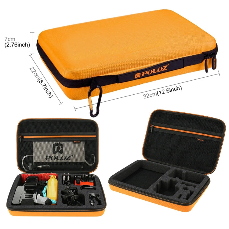 PULUZ 53 in 1 Ultimate Combo Kit with Orange EVA Case for GoPro & Action Cameras