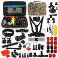 PULUZ 53-in-1 Accessory Kit with Camouflage EVA Case for Action Cameras