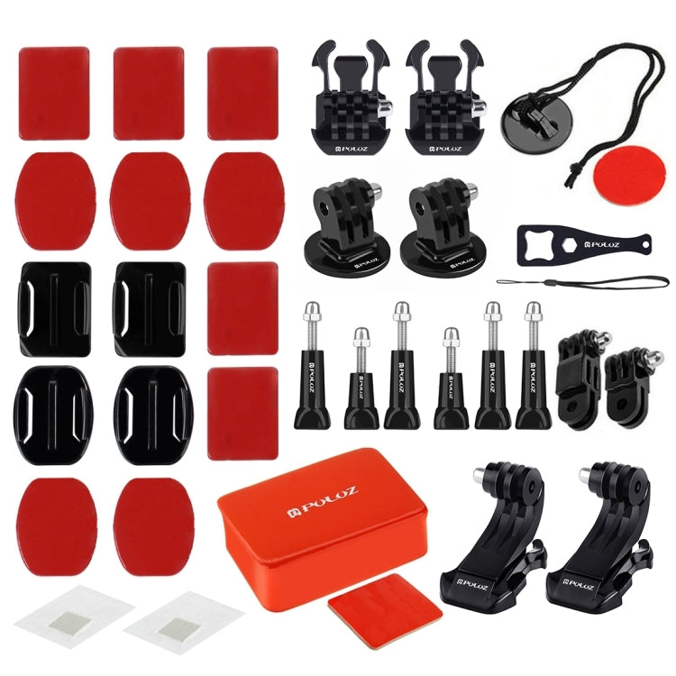 PULUZ 53-in-1 Accessory Kit with Camouflage EVA Case for Action Cameras