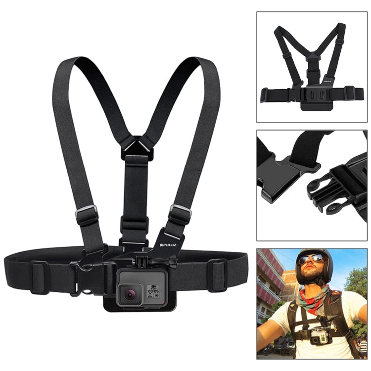 PULUZ 53-in-1 Accessory Kit with Camouflage EVA Case for Action Cameras