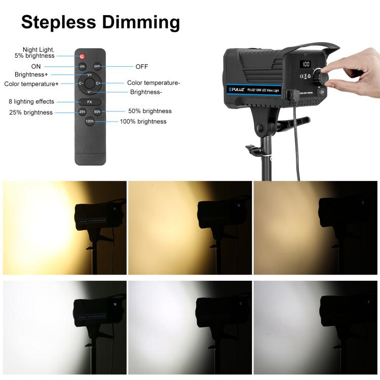 PULUZ 220V 120W Studio Video Light + 2.8m Light Holder + 65cm Foldable Lantern Softbox Photography Kit, 120W 2700K-6500K Light 2.8m Light Holder Kit US Plug, 120W 2700K-6500K Light 2.8m Light Holder Kit EU Plug                                          ...