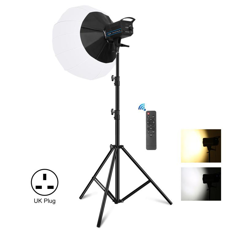 PULUZ 220V 120W Studio Video Light + 2.8m Light Holder + 65cm Foldable Lantern Softbox Photography Kit, 120W 2700K-6500K Light 2.8m Light Holder Kit US Plug, 120W 2700K-6500K Light 2.8m Light Holder Kit EU Plug                                          ...