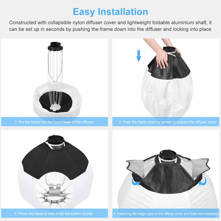 PULUZ 220V 120W Studio Video Light + 2.8m Light Holder + 65cm Foldable Lantern Softbox Photography Kit, 120W 2700K-6500K Light 2.8m Light Holder Kit US Plug, 120W 2700K-6500K Light 2.8m Light Holder Kit EU Plug                                          ...