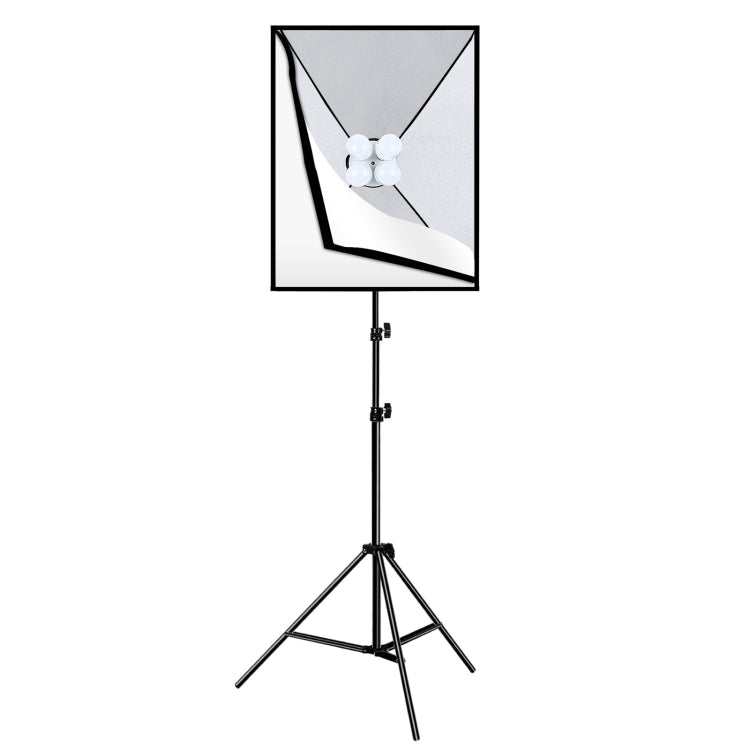 PULUZ Softbox Lighting Kit 2 PCS 50x70cm Professional Photo Studio Photography Light Equipment with 8 x E27 20W E27 Socket Bulb Photography Lighting Kit for Filming Portrait Shooting / Fashion Advertising Photography, 2 PCS 4 x Bulb Kit EU Plug        ...