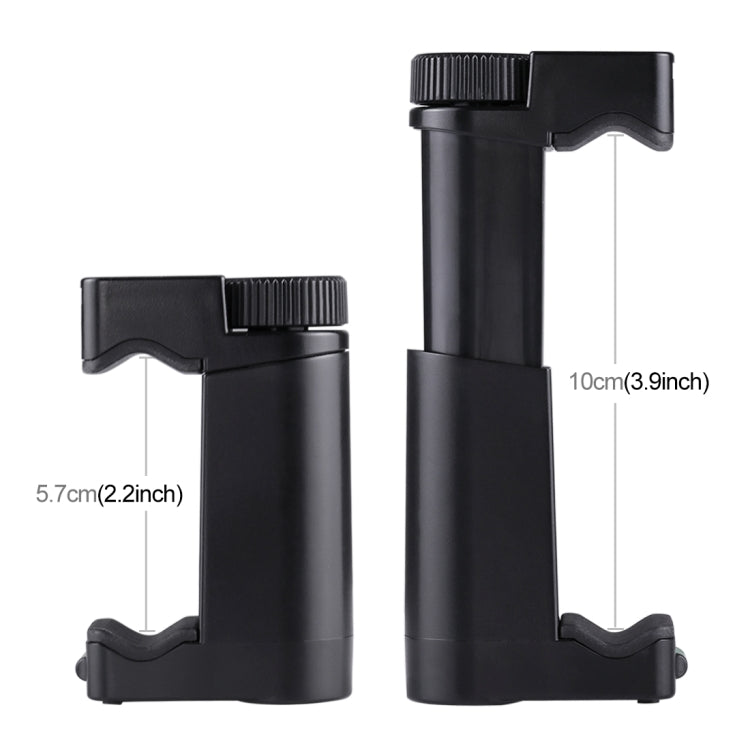 PULUZ Folding Plastic Tripod + Vlogging Handheld Grip with Cold Shoe & Wrist Strap for Smartphones