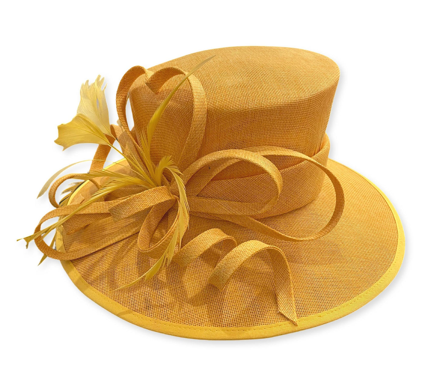 Caprilite Large Ladies Occasion Hats for Weddings Brim Top