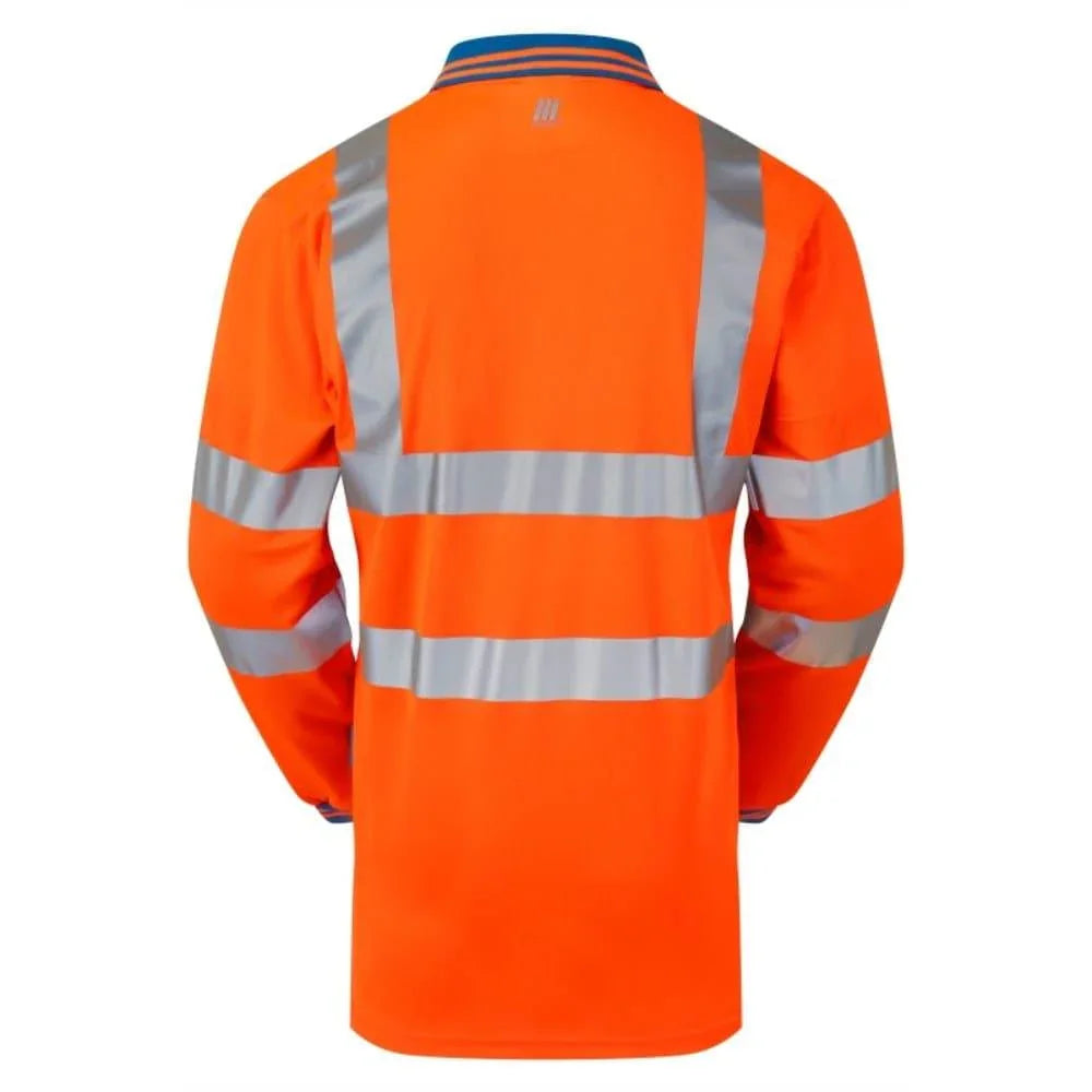 PULSAR PR470-CRS Hi-Vis Orange Cut Resistant Sleeve Polo Shirt Orange Small