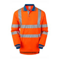 PULSAR PR470-CRS Hi-Vis Orange Cut Resistant Sleeve Polo Shirt Orange Small