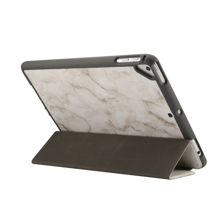 Marble Texture Pattern Horizontal Flip Case for iPad 9.7 (2018) , with Three-folding Holder & Pen Slots, For iPad 9.7 (2018) & iPad Air & iPad Air 2 & iPad Pro 9.7 & iPad 9.7 2017, For iPad 9.7 (2018)