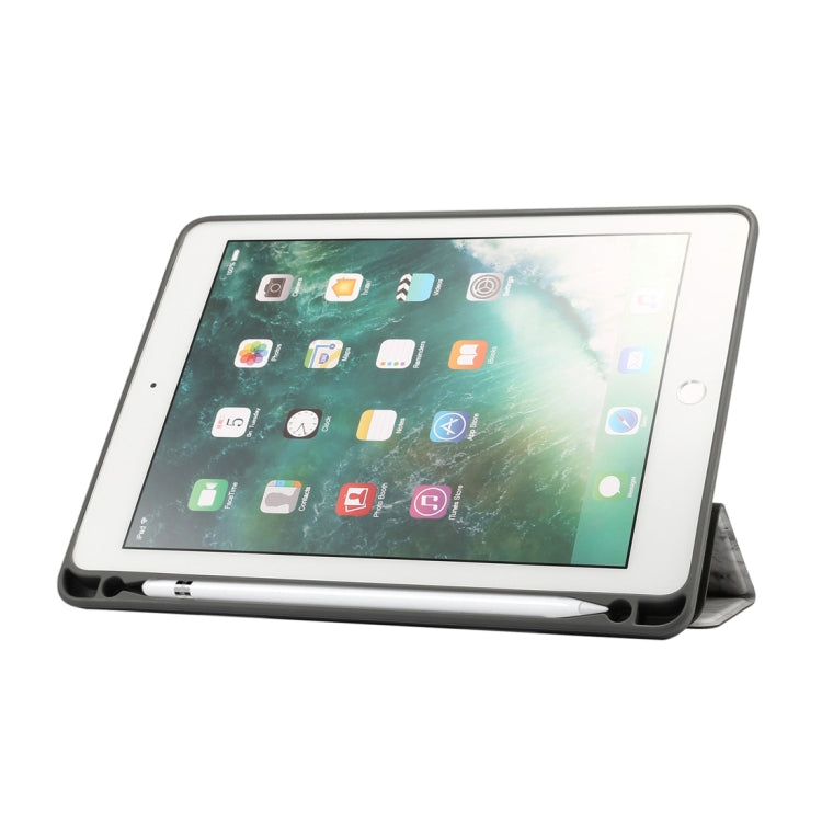 Marble Texture Pattern Horizontal Flip Case for iPad 9.7 (2018) , with Three-folding Holder & Pen Slots, For iPad 9.7 (2018) & iPad Air & iPad Air 2 & iPad Pro 9.7 & iPad 9.7 2017, For iPad 9.7 (2018)